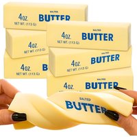 1pc Novelty Butter Stick Squishy Model, Realistic Butter Shape Stress Ball for Office, Home, Party Prank Gift YMY