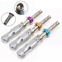High quality 3 Pcs 7 Pin Advanced Tubular Lock Tool Set For Padlock Tool Cross Pic-ik Tubular Pick Stainless Steel Tubular