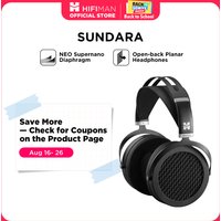 HIFIMAN SUNDARA Over-Ear-Over-Ear-Magnetkopfhörer in voller Größe (schwarz) mit High-Fidelity-Design und Metallgehäuse