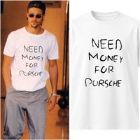 Need Money for Short-sleeved Men's and Women's American-style Street Fashion Trendy Fun Letter-printed T-shirt for Summer
