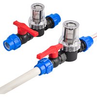 25/32mm PE PVC Water Pipe Quick Connector Filter Garden Irrigation System Hose Strainer Filtration
