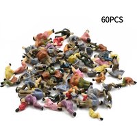 60pcs HO Scale 1:87 All Seated Passenger People Sitting Figures Different Poses Build Character Model Train Layout Garden Decor
