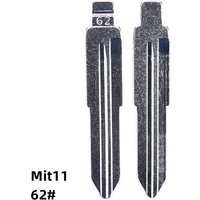 OEM 5Pcs 62# Mit11 Metal Blank Uncut Flip Remote Key Blade For Mitsubishi For Keydiy KD Xhorse VVDI JMD
