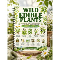 Wild Edible Plants Foraging Journal, Plant Identification & Outdoor Survival Skills Notebook to Avoid Toxic Look-Alikes