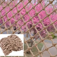 Hemp Rope Climbing Net Nature Jute Rope Garden Balcony Jute Twine Trellis Decorative Net DIY Craft Ceiling Mesh Child Safety Net