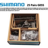 Shimano 25 Paar G05S G05A Bremsharzbeläge passend für MTB-Bremse BR-RS785/BR-R785/BR-M8100/BR-M8000/BR-M7100/BR-M7000/BR-M6100/BR-M6000