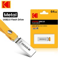 KODAK K122 Metal USB Flash Drive 128GB 64GB 32GB Memory Stick Pen Drive USB2.0 Pendrive Straight Disk USB2.0 Disk