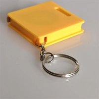 Multifunctional 1M Retractable Ruler Square Keychain Mini Measure Tape Roulette Measuring Instrument Woodworking