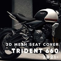 Motorcycle Accessories Anti-Slip 3D Mesh Fabric Seat Cover Breathable Waterproof Cushion For Trident 660 Trident660 2021