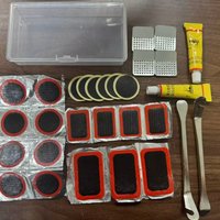 29pc Bike Inner Tire Patch Repair Kit Bicycle Tube Puncture Patches Strong Stickiness Waterproof MTB Road Bike Glue-Free Patches