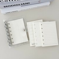 Sharkbang A7 Clear Binder Notebook, Monthly/Dot/Gird/Line Binder Diary,A7 Ring Journal Hand Book