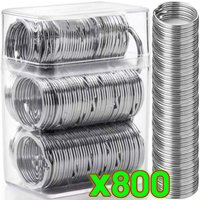 Stainless Steel Key Rings Round Flat Line Split Rings Car Keyrings Jewelry Making Metal Keychains Circle DIY Findings Wholesale