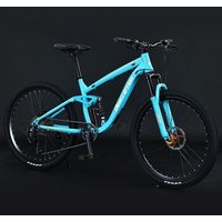 Customized 26 27.5 Inch Carbon Steel Green MTB Variable Speed Oil Disc Brake Suspension Fork Mountain Bicycle Road Bikes