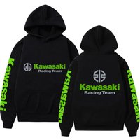 2025 New Spring and Autumn Men's New Kawasaki Motorcycle logo Hoodies Women's Casual Fashion Pullover Couple Street Sweatshirts