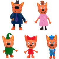 5 Pcs/Set Russian Three Little Kittens Action Figure Toys Cartoon Anime Happy Cats TpnkoTa Model Child Christmas Gift Home Decor