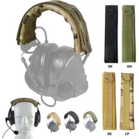 Modular Headset Cover Molle Headband Earphone Microphone Protection Case Hunting Earmuff Headphone Stand Strap