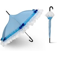 Princess Style Long Handle Automatic Umbrella High Aesthetic Value Rain And Sun Protection Umbrella Pink Girl Heart Element