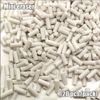 20pcs Mechanical Pencil Tail Mini Eraser, Replaceable Core, for Office Sketching, Drawing, Highlight, Writing Accessory Supplies