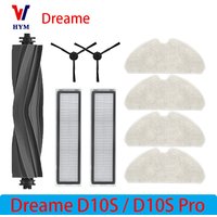 For Dreame D10s / D10s Pro Accessories Robot Vacuum Cleaner Main Side Brush Hepa Filter Mop Rag Replacement Spare parts