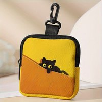 New Mini Coin Purse Lightweight Dragonfly Heart Print Earphone Bag Durable Portable Trendy Wallet Friends gift