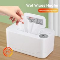 Baby Wipe Heater Portable Baby Wet Wipe Heater with LED Display USB Charging Wipe Heater Baby Wipe Heating Box For Home Car