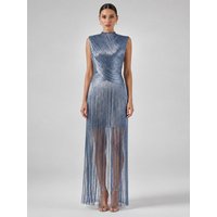 Sexy O Neck Crisscross Tassel Design Bandage Dress Women Sleeveless Fringe Slim Dresses Evening Party Cocktail Gowns