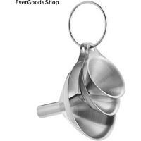 New Stainless Steel Kitchen Funnels Set Funnels for Kitchen Use Filling Bottles Vinegar Spice Essential Oil Filling Funnels