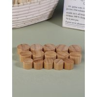 1/5 Pcs Bamboo Cover Screw Cap Eco-friendly Screw Bamboo Bottle Caps With Reducer Replace Empty Bottle Caps With Drop Plug Real