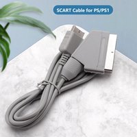 High quality Grey 1.8m AV Scart cable for PS for Playstaion one Audio Video scart cord for PS1 game cable
