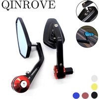 7/8'' Handlebar End Mirror Universal Motorcycle Rearview Rear Mirrors Scooter 22mm Hand Bar For Kawasaki Ninja Suzuki GSR Honda