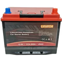 80D26/S95 12.8V LiFePO4 Car Start Battery 12V 45Ah 75Ah 100Ah Lithium Cranking Car Starting Battery 800CCA 1000CCA 1200CCA