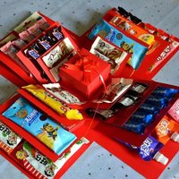 1pc Surprise Explosion Box DIY Easy To Install Creative Suitable As Gift For Valentine's Day Birthday Wedding And Anniversary