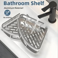 Bathroom Storage Rack No Drill Shelves Wall Mount Corner Shelf Shower Holder For WC Shampoo Organizer Bathroom Accessories