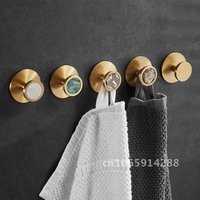 Brass Nordic Hooks Shell Adhesive Pastoral White Gold Bathroom Rack Clothes Towel Hallway Hooks Wall Kitchen Hangings Hooks Wall