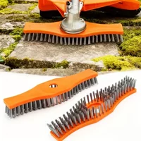 Lawn Mower Deck Cleaning Brush High-Efficiency Adjustable Handle Weed Remover Scraper Garden Yard Floor Patio Farm Tile Grout