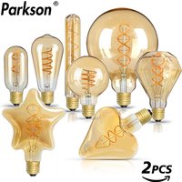 2PCS/Lot Retro Edison LED Light Bulb E14 E27 Vintage LED Bulb 220V 4W C35 A60 T45 ST64 G80 G95 G125 Led Lighting Edison Lamp