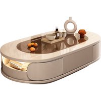 Creative living room home designer high-end small apartment tea table simple oval drawer