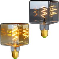 TIANFAN Vintage Led Bulb G95/G30 Edison Bulb 4W Dimmable 220V 110V E26 E27 Ice Cube Decorative Light Bulb Yellow Warm