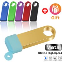 metal memory usb flash drive 32GB pendrive 4GB 128GB 64GB waterproof pen drive 16GB 8GB flash usb2.0 cle usb stick Custom logo