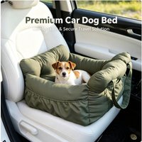 Safety Dog Car Bed for Small Dogs Non-Slip Washable Pet Travel Carrier with Secure Straps for Car Rides