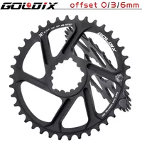 GOLDIX For 3 nails Bicycle Chainring 0/3/6mm Offset 30/32/34/36/38T MTB Bike Chainwheel For XX1 X9 XO X01 G X NX Direct Mo