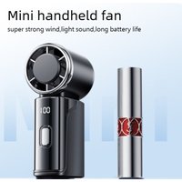 Portable Handheld Mini Fan USB Rechargeable 100-Speed Turbo Silent LED Digital Display Powerful Cold Air Fan for Travel Outdoor