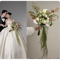 Waterfall bouquet wedding artificial flower pHOTography props artificial flower bride gift hot niche new real wedding shooting