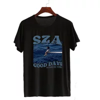 SZA Good Days Graphics Print T-shirt Men Women Hip Hop Rapper Streetwear Short Sleeve Tees Shirt Streetwear Woman Clothing