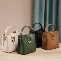 Bucket bag fashion new versatile large capacity commuting hand-held shoulder crossbody bag for women