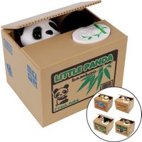Money Saving Box Plastic Kids Gift Piggy Banks Automated Panda Cat Steal Coin Bank Cute Electronic Money Boxes