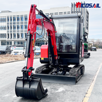 Cheapest Private Mini Excavator 3 Ton 3.5 Ton Mini Bagger Digger Machine 2.5 Ton Excavator for Sale