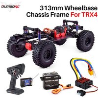 AUSTARHOBBY RC 313mm 2-Speed Transmission Chassis Frame with Differential Portal Axle for Traxxas TRX-4 1/10 Crawler Car Parts