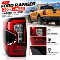 Feux arrière halogènes pour Ford Ranger 2023 2024, feux de pare-chocs arrière, feux stop, feux de freinage, clignotants, feux d'avertissement