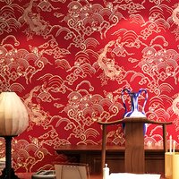 New Chinese Style Wallpaper Dragon Xiangyun Pattern Classical Zen Hotel Dining Room TV Background Home Decor Papel Tapiz Pared
